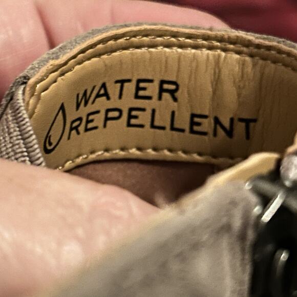 Vionic Hazal Wedge Ankle Boots Zip Up Stone Suede Arch Support Women 9.5 NWOB - Picture 10 of 10